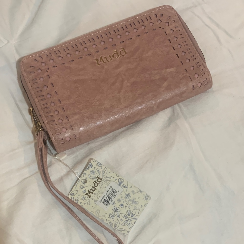 Mudd Blush Pink Wristlet Clutch